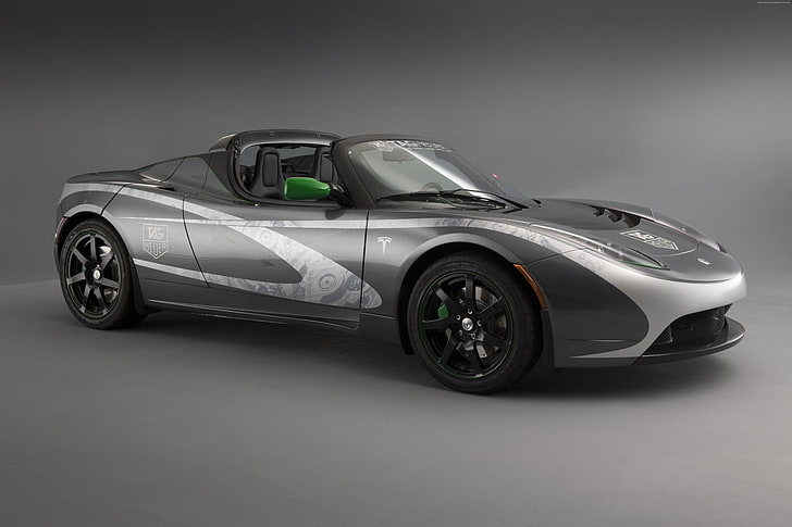 รถยนต์ไฟฟ้าที่ดีที่สุดปี 2015 รีวิว Tesla Roadster ทดลองขับความเร็วรถสปอร์ตกำหนดเองรถยนต์ไฟฟ้า Tesla Motors, วอลล์เปเปอร์ HD
