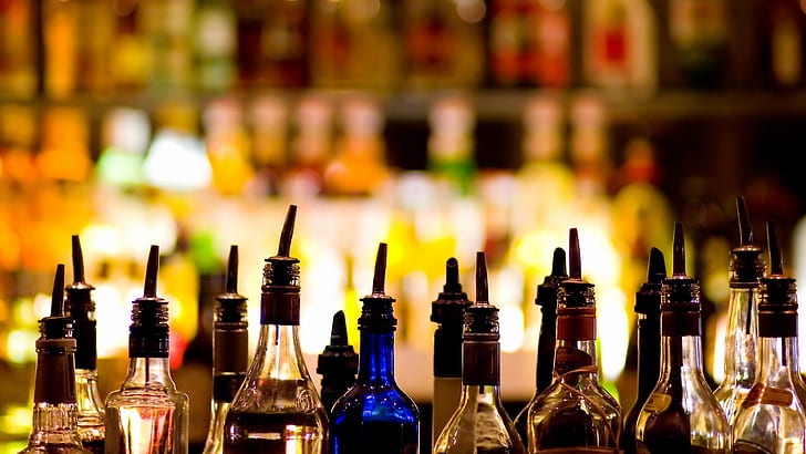 Variedad de botellas, bar, alcohol, bebidas, Fondo de pantalla HD |  Wallpaperbetter