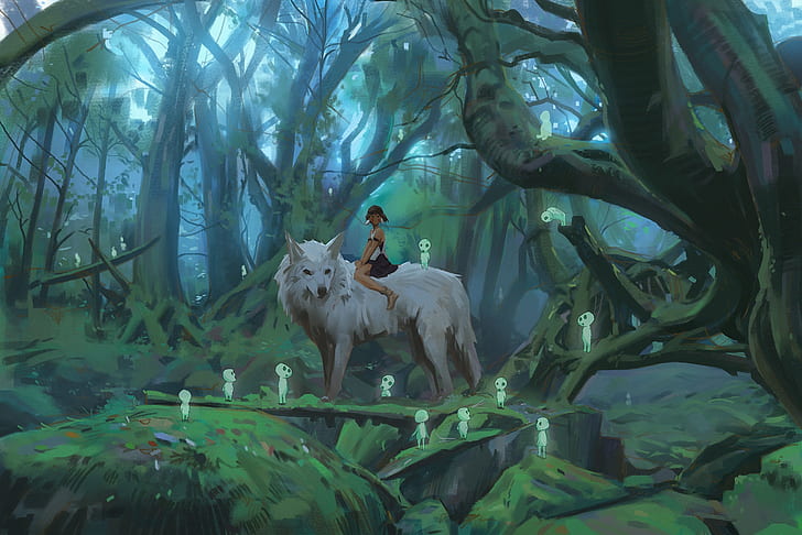 Film, prinsessa Mononoke, HD tapet