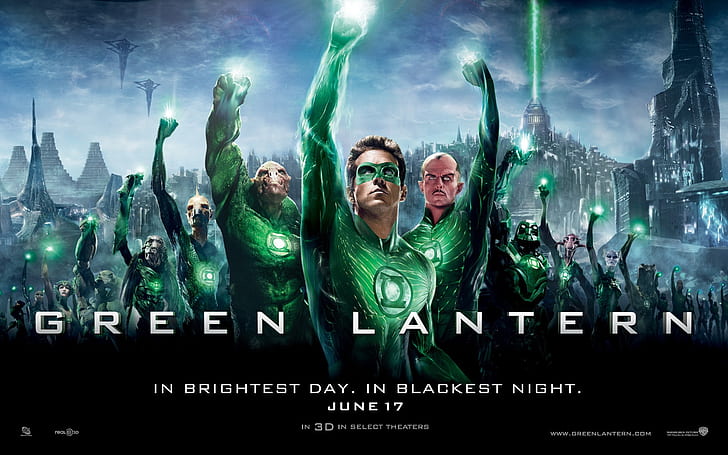 Green Lantern HD, สีเขียว, โคมไฟ, วอลล์เปเปอร์ HD