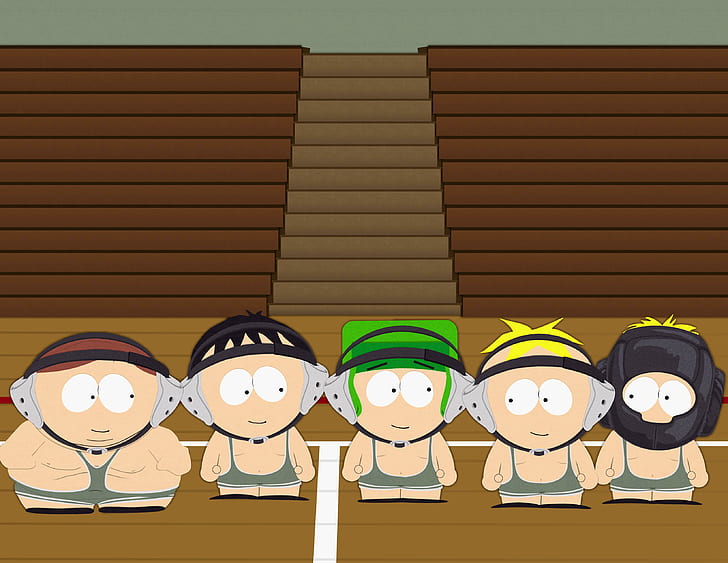 South Park, Butters Stotch, Eric Cartman, Kenny McCormick, Kyle Broflovski und Stan Marsh, HD-Hintergrundbild