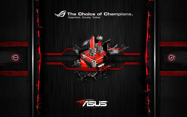 Asus motherboard box, Republic of Gamers, ASUS, technology, computer, HD wallpaper