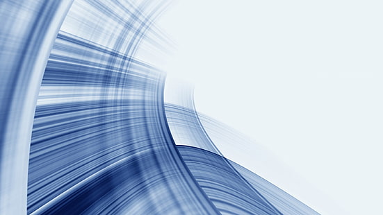 papier peint bleu et blanc, blanc, abstraction, bleu, papier peint, Fond d'écran HD HD wallpaper