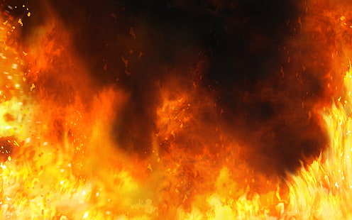 Feuertapete, Feuer, Hintergrund, Flammen, HD-Hintergrundbild HD wallpaper