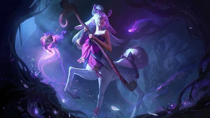 lillia (leauge of legend), League of Legends, spirit blossom, Wallpaper HD