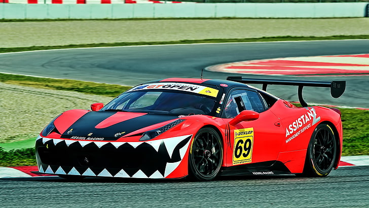 Ferrari 458 Italia GT3, course, voiture, voitures de course, Ferrari Challenge, Fond d'écran HD