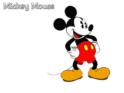 Mickey Mouse, Lovely Cartoon, Comic, Funny, mickey mouse illustration, mickey mouse, lovely cartoon, comic, funny, HD tapet HD wallpaper
