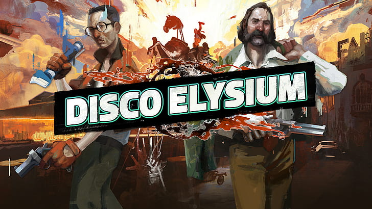 Disco Elysium, Cover Art, Spielelogo, HD-Hintergrundbild