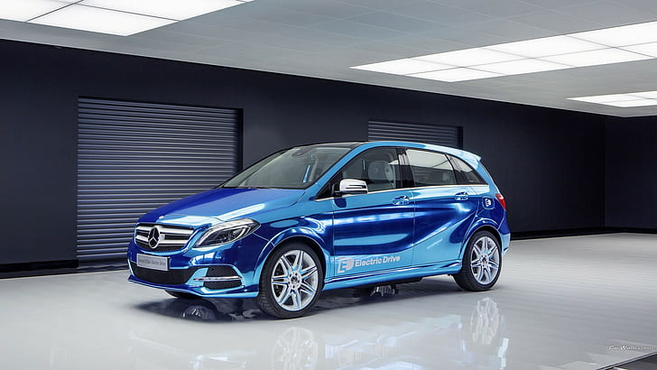 Mercedes B-Class, car, blue cars, HD wallpaper