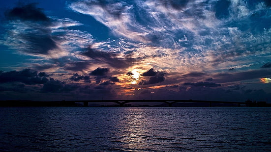 dunkler Sonnenuntergang, Himmel, Wolke, Dunkelheit, Sonnenuntergang, HD-Hintergrundbild HD wallpaper