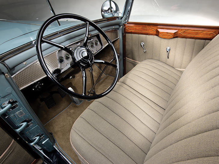 1930, cadillac, convertible, interior, mewah, retro, sedan, enam belas, v16, Wallpaper HD