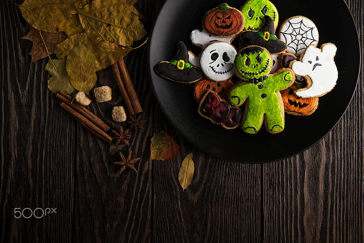 Halloween, Süßigkeiten, Keks, Essen, 500px, HD-Hintergrundbild