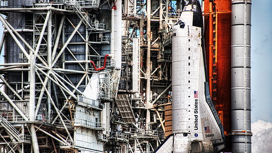 Космическа совалка на САЩ, ракета, космически кораб, Endeavour, космическа совалка, Space Shuttle Endeavour, превозно средство, HD тапет HD wallpaper