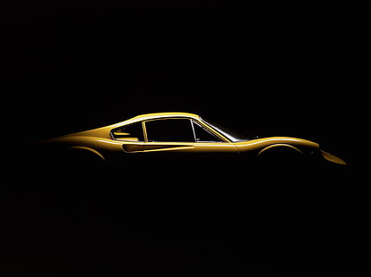 cupé amarillo, muscle cars, Mitchell Feinberg, Fondo de pantalla HD HD wallpaper