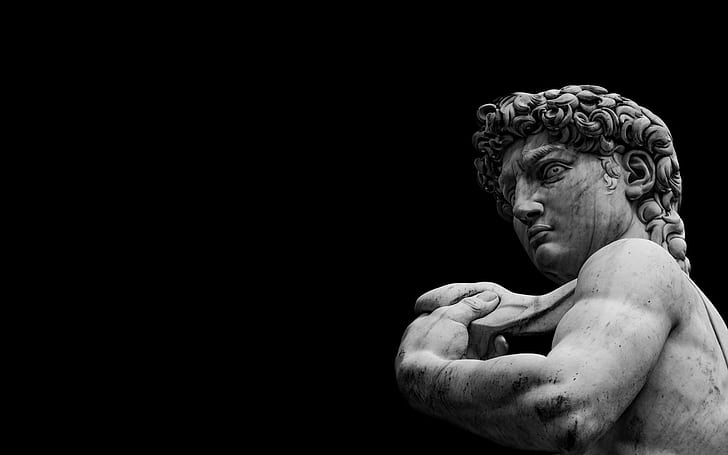 Statue, Marmor, Florenz, Michelangelo, David, HD-Hintergrundbild