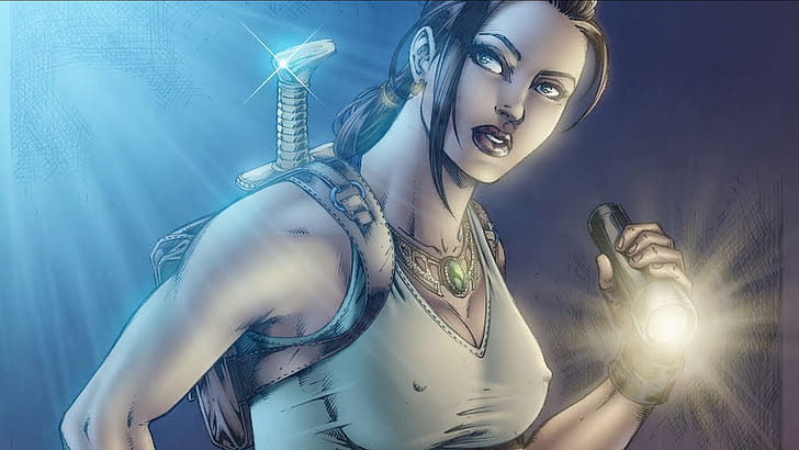 Tomb Raider HD, woman illustration, comics, tomb, raider, HD wallpaper