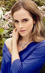 Emma Watson, ünlü, oyuncu, kadınlar, kumral saç, portre ekranı, HD masaüstü duvar kağıdı HD wallpaper