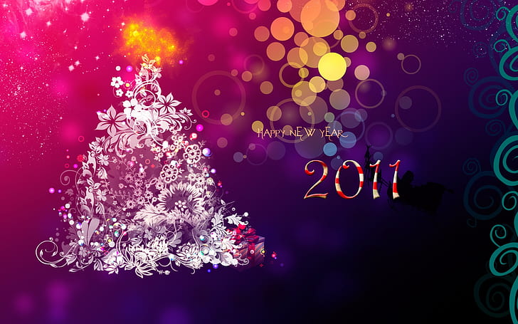 Yeni Yıl soyutlaması, Yeni Yıl, Soyutlama, HD masaüstü duvar kağıdı