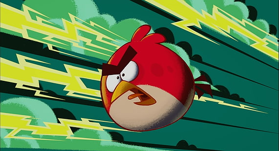 Serie de TV Angry Birds, fondo de pantalla rojo Angry Bird Angry, Juegos, Angry Birds, lindo, dibujos animados, Fondo de pantalla HD HD wallpaper
