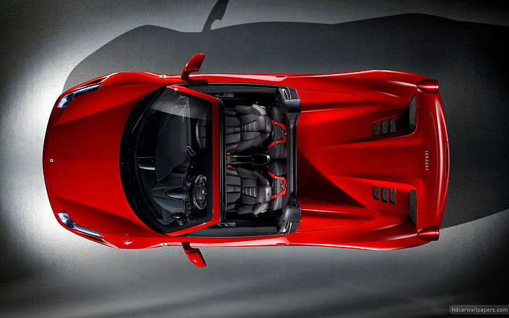 2012 Ferrari 458 Spider 4, convertible coupe merah dan hitam, spider, ferrari, 2012, mobil, Wallpaper HD