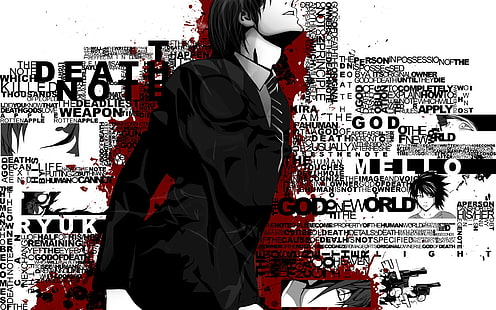 Death Note, death note anime poster, anime, 2560x1600, death note, HD wallpaper HD wallpaper