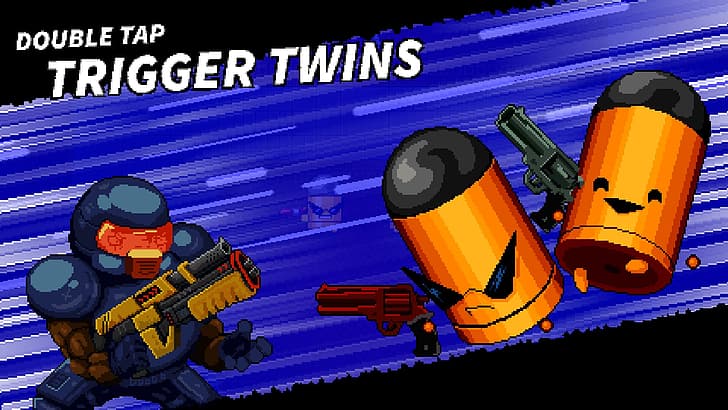 Enter the Gungeon, Steam (software), bullet, marines, gun, happy, sunglasses, angry, combat, twins, HD wallpaper