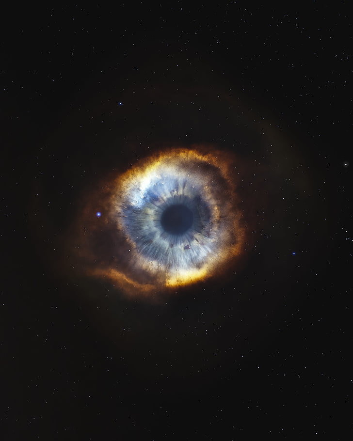 Helix Nebula, Galaxy, Eye, Starry sky, Deep space, 4K, Stars, HD wallpaper