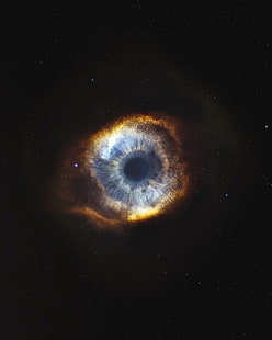 Helix Nebula, Galaxy, Eye, Starry sky, Deep space, 4K, Stars, Fondo de pantalla HD HD wallpaper