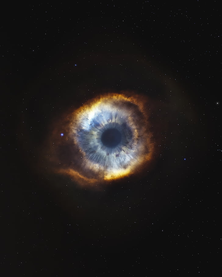 Helix Nebula, Starry sky, Eye, Stars, Galaxy, Deep space, HD, 4K, Fondo de pantalla HD, fondo de pantalla de teléfono