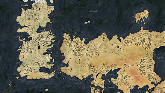 แผนที่ Game of Thrones แผนที่ Game of Thrones, วอลล์เปเปอร์ HD HD wallpaper
