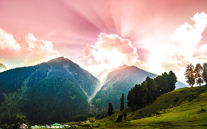 Jammu Dreamy Sunset-högkvalitativ HD-tapet, HD tapet