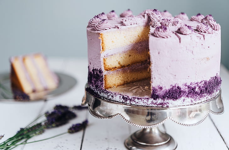comida, bolo, doces, violeta, HD papel de parede