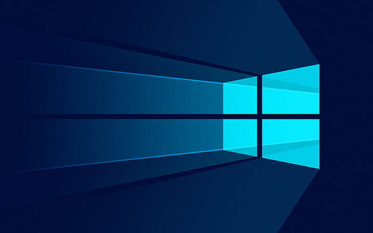 Tapeta cyfrowa z logo Windows, Microsoft, Windows 10, Tapety HD