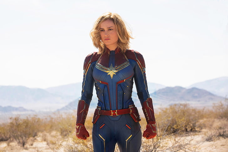 Film, Kapten Marvel, Brie Larson, Wallpaper HD