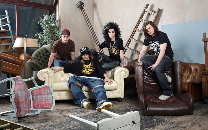 Tokio Hotel, music band, pop-rock, poster, HD wallpaper