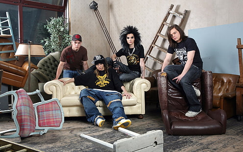 Tokio Hotel, müzik grubu, pop-rock, poster, HD masaüstü duvar kağıdı HD wallpaper