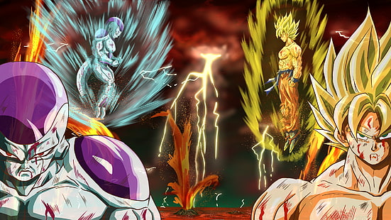 Dragon Ball, Dragon Ball Z, Frieza (ดราก้อนบอล), Goku, วอลล์เปเปอร์ HD HD wallpaper