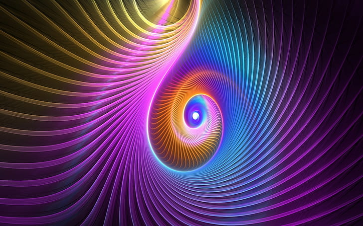 abstract, spiral, 1920x1200, 4K, hd, Colorful, spirals, HD wallpaper