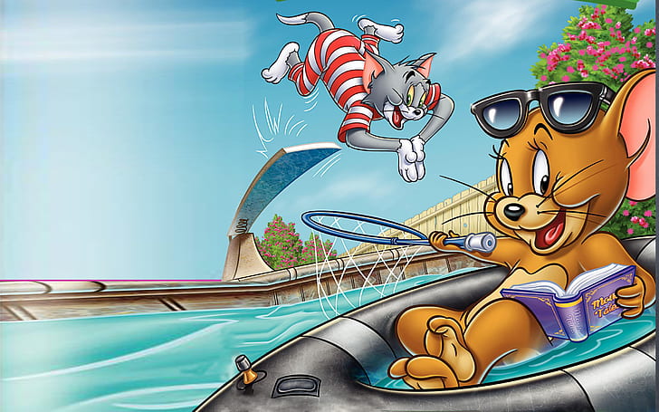 Tom and Jerry Fur Flying Adv V2 Hd Wallpapers за мобилни телефони Таблет и лаптопи 2560 × 1600, HD тапет