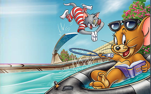 Tom and Jerry Fur Flying Adv V2 خلفيات عالية الدقة للهواتف المحمولة والأجهزة اللوحية وأجهزة الكمبيوتر المحمولة 2560 × 1600، خلفية HD HD wallpaper