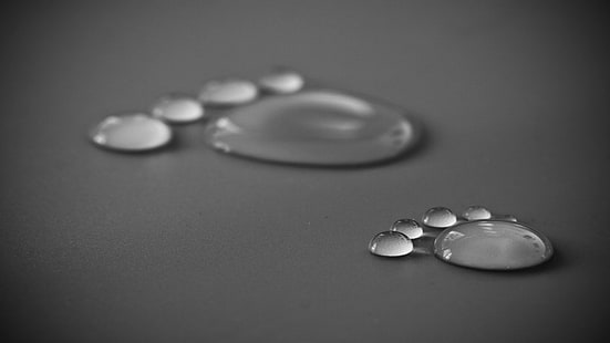 water droplets, Linux, Ubuntu, GNOME, HD wallpaper HD wallpaper