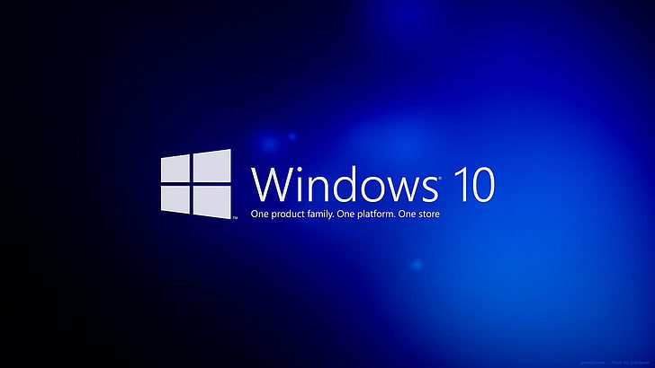 Tapeta pulpitu systemu operacyjnego Microsoft Windows 10, logo Windows 10, Tapety HD