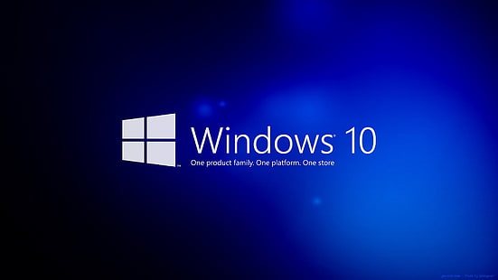 Тапет на работния плот на Microsoft Windows 10 OS, лого на Windows 10, HD тапет HD wallpaper
