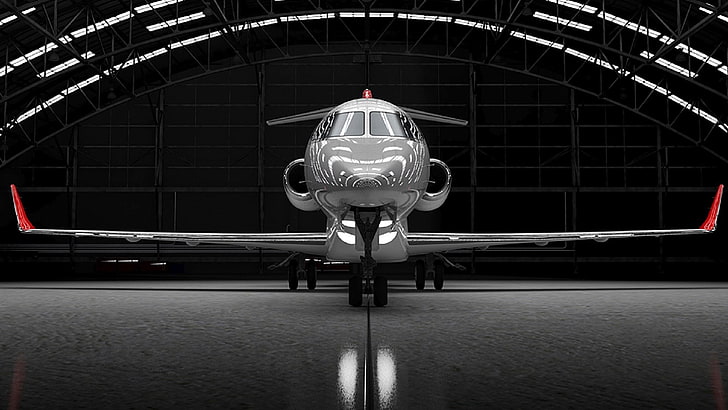 Flugzeug, Düsenjäger, Hangar, HD-Hintergrundbild