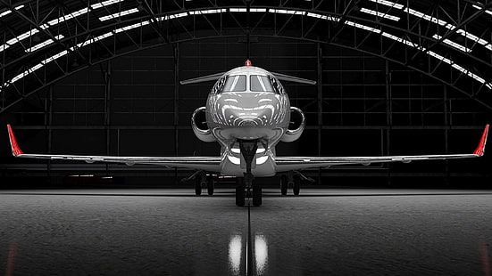 aereo, jet da combattimento, hangar, Sfondo HD HD wallpaper