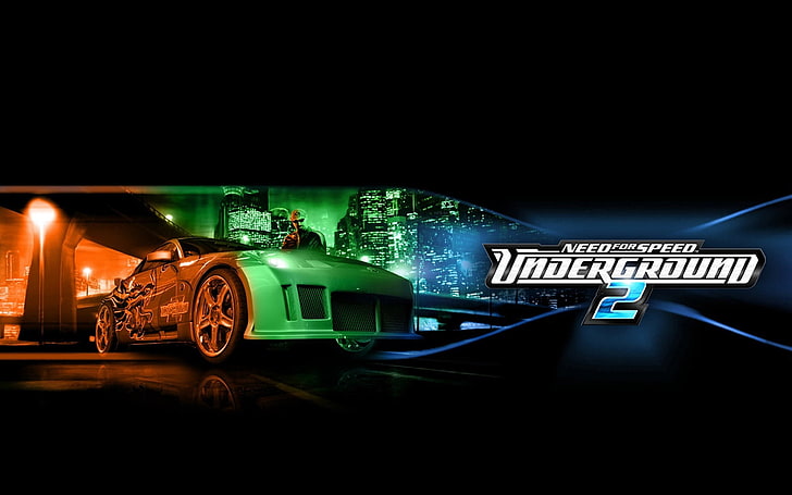 Need For Speed Underground 2 digital wallpaper, need for speed underground 2, nissan, city, bridge, man, HD wallpaper