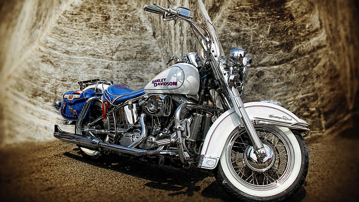 Harley-Davidson, HDR-Hintergründe, Motorrad, HD-Hintergrundbild