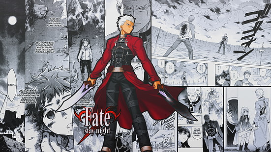 Fate / Stay Night, Archer (Fate / Stay Night), манга, HD тапет HD wallpaper