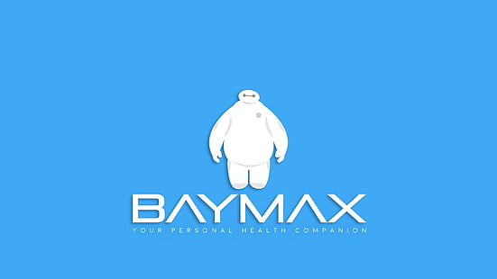 Big Hero 6 Baymax, Baymax, Big Hero 6, Disney, proste, Tapety HD HD wallpaper