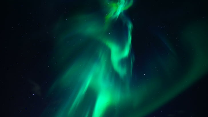 lampu utara, aurora borealis, lampu kutub, langit malam, suasana, Wallpaper HD